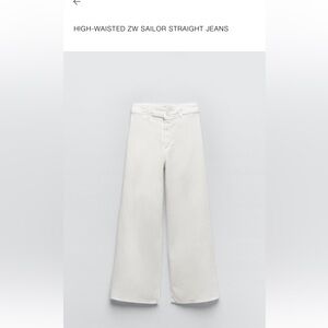 Zara Sailor Straight Jeans